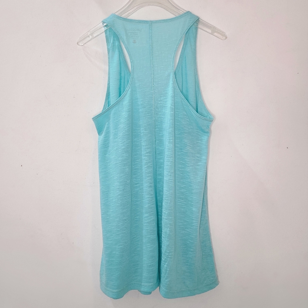 Lilly Pulitzer Luxletic Racerback Tank Top in Aqua Blue Size XS/S - Picture 4 of 10